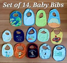 Set of 14, Baby Bibs, for Baby Boys, used for sale  Shipping to South Africa