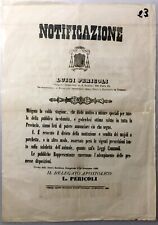 Manifesto viterbo 1863 usato  Viterbo