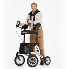 OasisSpace Pneumatic Upright Walker All Terrain Up Rollator Seat Armrest Senior, used for sale  Shipping to South Africa