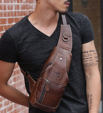 Bolsa de ombro estilo masculina de couro bolsa tiracolo satchel, usado comprar usado  Enviando para Brazil