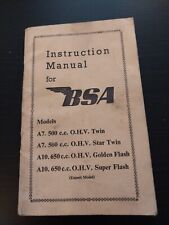 Bsa instruction manual for sale  GLOUCESTER
