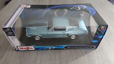 1:18 Maisto Ford Mustang Fastback 1968 GT Cobra Jet, Blue. Diecast model car. d'occasion  Expédié en Belgium