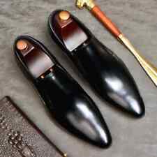 Men Leather Oxford Shoes Men Luxury Dress Shoes Slip On Wedding Leather Footwear for sale  Shipping to South Africa