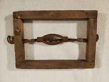 ANTIQUE WOOD BED RAIL CLAMP SUPPORT DISPLAY DEBOER TURNBUCKLE PRIMITIVE for sale  Shipping to South Africa