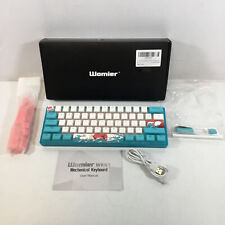 Used, Womier WK61 TC-WK61SHH-RD White Aqua Ultra-Compact Gaming Machinal Keyboard for sale  Shipping to South Africa