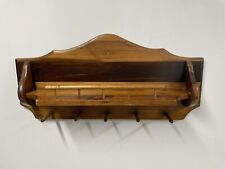 Vintage Reclaimed 5 Peg Pine Coat Rack With Shelf 27" Wide x 13" Tall. See Pics! for sale  Shipping to South Africa