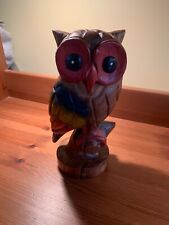 Thailand woodcarving owl for sale  EDENBRIDGE