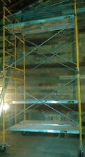Biljax Scaffolding Tower-14 ft tall, 7 ft wide,5 ft deep, on wheels, 5 platforms, used for sale  Kendall