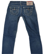 TRUE RELIGION Julie Super T Jeansy Spodnie Damskie rozm. W27 Niebieski Denim Grube szwy 27 cali, używany na sprzedaż  PL