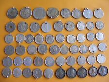 1) VINTAGE WORLD COINS CHARMS MONEY USA CANADA FRANCE EIRE INDIA HELVETICA CEYLO for sale  Shipping to South Africa