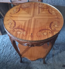 Round mahogany marquetry for sale  Joplin