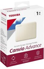 Disco rígido portátil Toshiba Canvio Advanc 1 TB 2.5" USB 3.2 branco leia as descrições, usado comprar usado  Enviando para Brazil