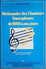 Dictionnaire chanteurs francop d'occasion  Sainte-Geneviève