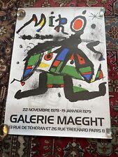 Miro original poster d'occasion  Expédié en Belgium
