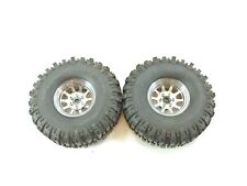 2x RC4WD TSL Bogger Super Swamper 1.9" Crawler Tires on HEAVY METAL WHEELS Beadl for sale  Shipping to South Africa