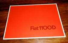 Fiat 1100d brochure for sale  CROWTHORNE