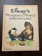 Livro de capa dura vintage Disney's Wonderful World of Knowledge #1 animais comprar usado  Enviando para Brazil