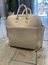 Used, Ayla & Co Mini Diaper Bag Backpack Travel Bag Cream Off White Vegan Leather for sale  Shipping to South Africa