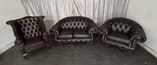 chesterfield sofa oxblood suit for sale  KING'S LYNN