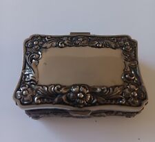 vintage trinket box silver for sale  STOCKPORT