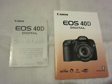 Canon 40d instruction for sale  Anaheim