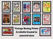 Vintage boxing poster for sale  PETERBOROUGH