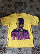 Camiseta Masculina Vintage 2006 Tupac Rap How Long Will They Mourn Me Amarela Média comprar usado  Enviando para Brazil