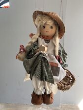Marionette mädchen korb gebraucht kaufen  Dauchingen