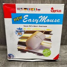 Vintage Genius Easy Mouse Windows 95 Serial Port Open Box Never Used for sale  Shipping to South Africa