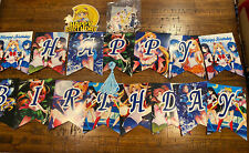 SAILOR MOON Birthday Sign 24 cupcake toppers 1 Paper Cake Topper New for sale  Shipping to South Africa