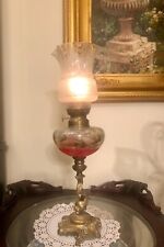 Lovely French Oil Lamp & Shade, occasion d'occasion  Expédié en Belgium