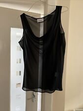 Ladies Principles Size 14 Cowl Neck Top Sleeveless Colour Black for sale  Shipping to South Africa