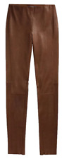 Pantalón marrón Polo Ralph Lauren 100 % cuero de cordero pierna delgada segunda mano  Embacar hacia Argentina