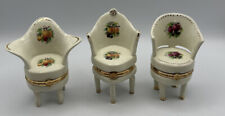 Three porcelain chair for sale  Winston