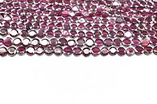Natural Garnet Coin Shape Faceted Gemstone Beads 13 Inch 1 Strand 5mm - 5.50mm for sale  Shipping to South Africa