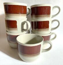 Vintage Figgjo Norway Rolf Design Dovre ceramic 7 coffee cups handpainted til salgs  Norge