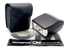 Olympus OM System T20 Flash Gun / Unidade de Flash Eletrônico + Estojo + Manual comprar usado  Enviando para Brazil