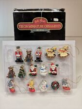 15 Miniature Christmas Tree Hanging Decoration Figures Poly Resin  for sale  Shipping to South Africa