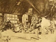Estampado grabado antiguo original de James M. Whistler 'The Smithy' década de 1920 segunda mano  Embacar hacia Argentina