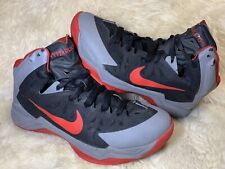 Tênis de basquete esportivo Nike Zoom HyperQuickness preto/vermelho/cinza masculino EUA 8  comprar usado  Enviando para Brazil