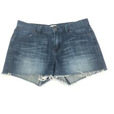 J. Crew Mid Rise Cut Off Denim Shorts Size 2 Womens Blue Distressed Ripped Jean for sale  Shipping to Canada