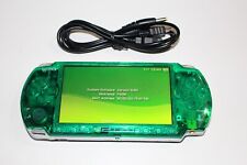 PSP3000 verde transparente + batería, cargador, tarjeta de memoria, USB y TV probados segunda mano  Embacar hacia Argentina