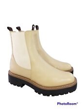 BOTAS DE MUJER SAM EDELMAN LAGUNA GRUESAS DE CUERO BEIGE PLATAFORMA TALLA 8M/38 COMO NUEVAS segunda mano  Embacar hacia Argentina