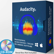 Used, Audacity Professional Audio Music Editing & Recording Software - Windows MAC CD for sale  Shipping to South Africa