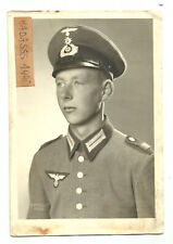 Niemieccy żołnierze, zdjęcie portretowe myśliwego górskiego, czapka polowa, mundur, szlachetna biel, TOP na sprzedaż  PL