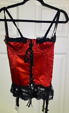 Red satin lace for sale  PRESTON