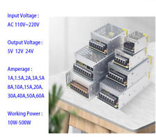 Transformador de monitoreo LED de fuente de alimentación conmutada AC110V ~ 220V DC5V12V24V 1A-60A segunda mano  Embacar hacia Argentina
