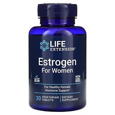 Life Extension estrogênio para mulheres 30 comprimidos vegetarianos hormônio menopausa flash comprar usado  Enviando para Brazil