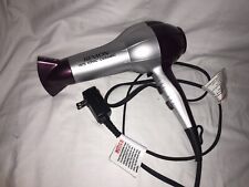 DEEP PURPLE AND SILVER REVLON 1875 ICONIC CERAMIC HAIR DRYER for sale  Shipping to South Africa