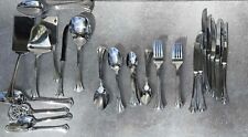 55 Pc international Silver Lyon Stainless Resplendence Flatware Serving Set for sale  Shipping to South Africa